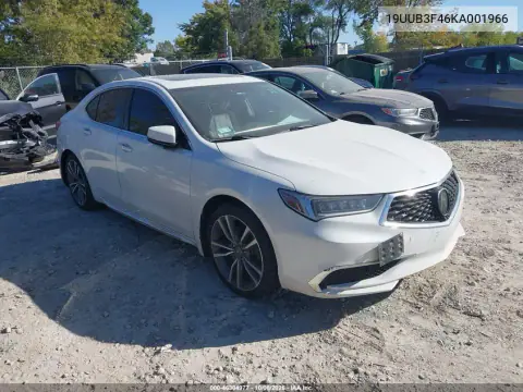 2019 Acura Tlx Tech Pkg VIN 19UUB3F46KA001966 фото 1