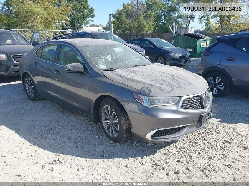 2020 Acura Tlx Standard VIN 19UUB1F32LA003436 фото 1