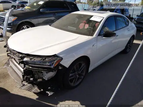 19UUB6F58SA002157 — 2025 Acura TLX, фото 2 с аукциона IAAI, Передняя и задняя части