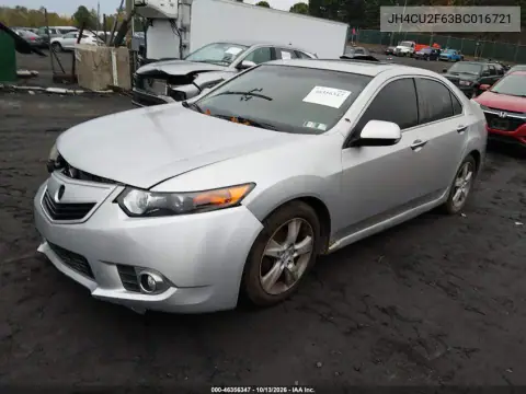 2011 Acura Tsx 2.4 VIN JH4CU2F63BC016721 фото 3