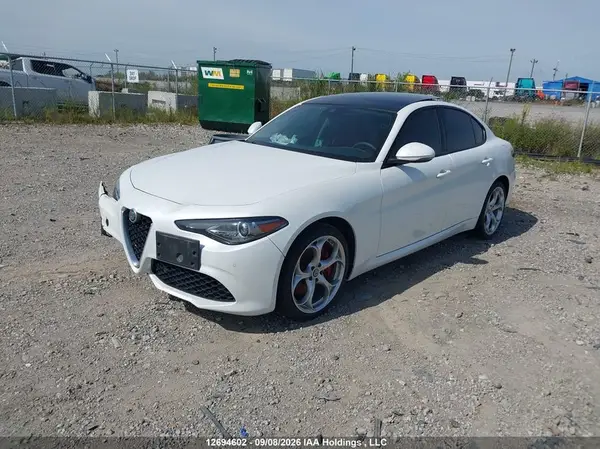 ZARFAEEN7J7580435 — 2018 Alfa Romeo Giulia, фото 2 с аукциона IAAI 29.09.2026, Передняя часть