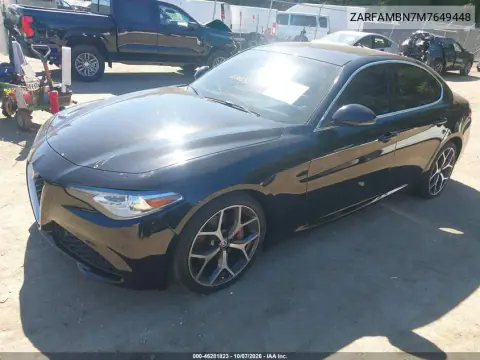 2021 Alfa Romeo Giulia Ti Rwd VIN ZARFAMBN7M7649448 фото 2