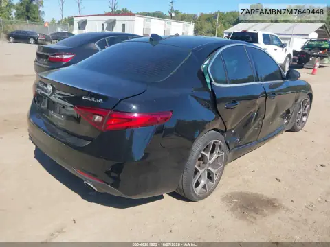 2021 Alfa Romeo Giulia Ti Rwd VIN ZARFAMBN7M7649448 фото 4