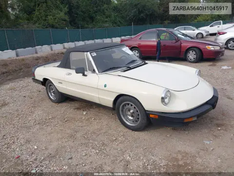 ZARBA5640H1045917 — 1987 Alfa Romeo Spider, Естественный износ, фото до ремонта