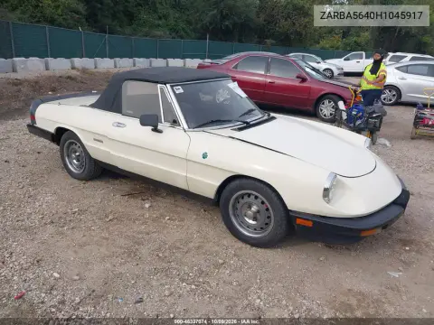 1987 Alfa Romeo Spider Graduate VIN ZARBA5640H1045917 фото 3