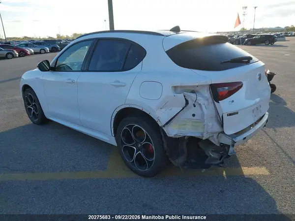 ZASPAKBN0P7D51208 — 2023 Alfa Romeo Stelvio, фото 3 с аукциона IAAI 29.09.2026, Задняя часть слева