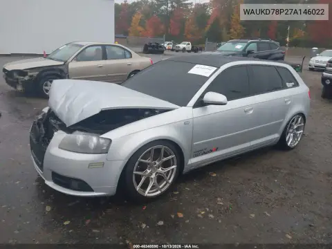 2007 Audi A3 3.2 VIN WAUKD78P27A146022 фото 3