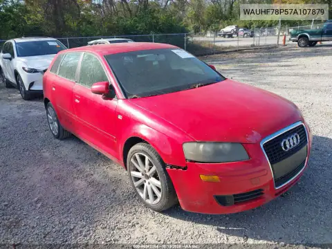 WAUHF78P57A107879 — 2007 Audi A3, Передняя часть, фото до ремонта