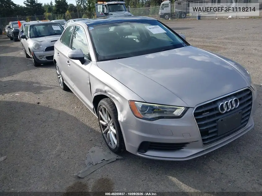 2015 Audi A3 2.0T Premium VIN WAUEFGFF3F1118214 фото 2