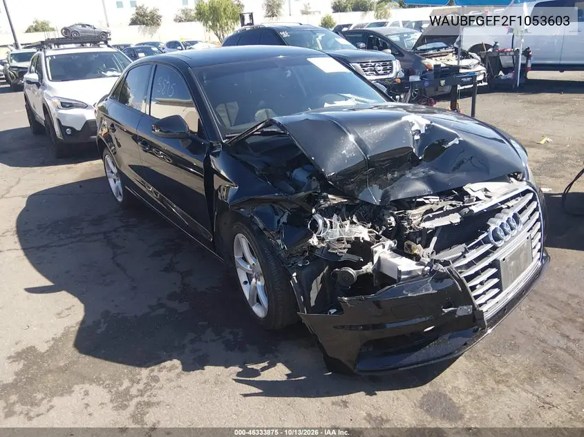 WAUBFGFF2F1053603 — 2015 Audi A3, фото 2 с аукциона IAAI, Передняя часть
