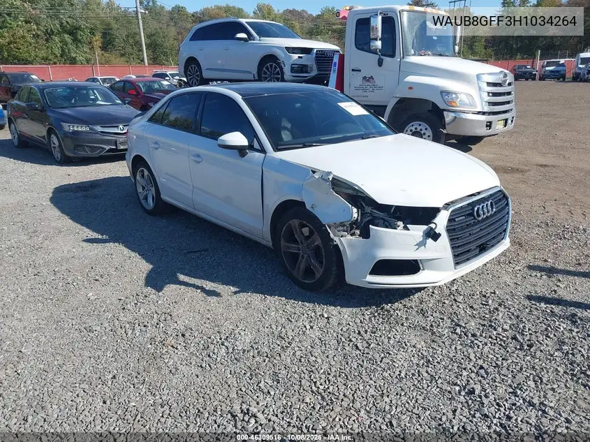 2017 Audi A3 2.0T Premium VIN WAUB8GFF3H1034264 фото 2