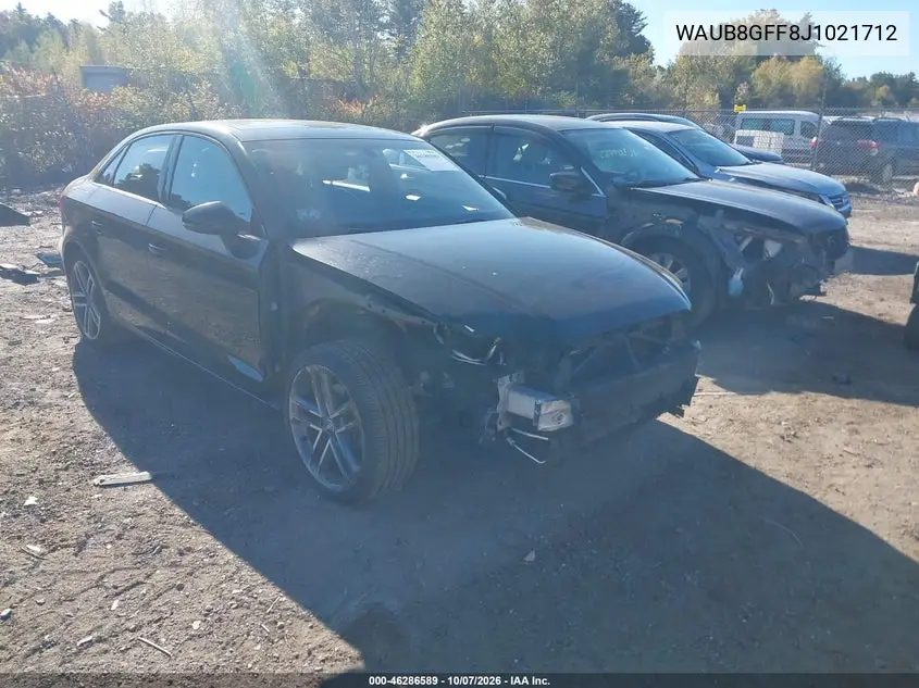 2018 Audi A3 2.0T Premium/2.0T Tech Premium VIN WAUB8GFF8J1021712 фото 2