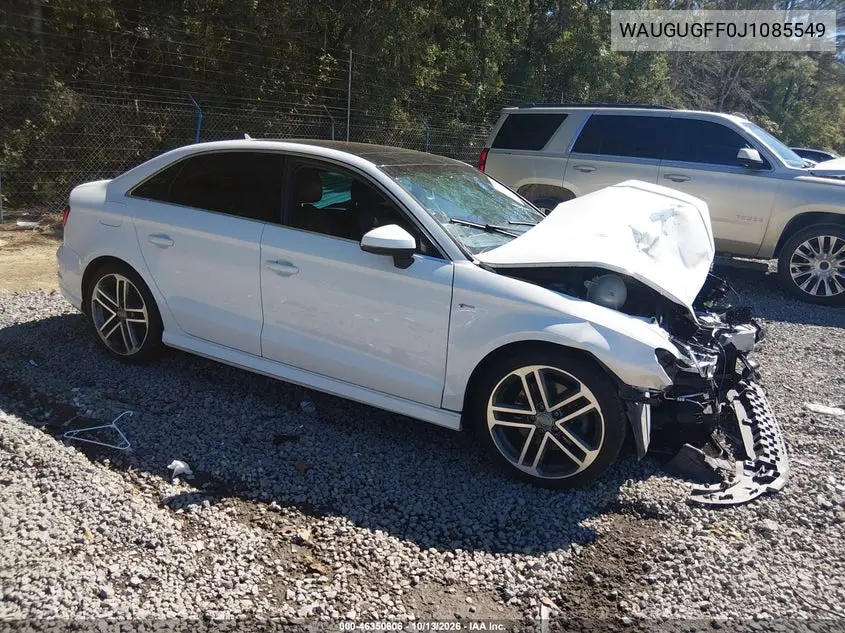 WAUGUGFF0J1085549 Audi A3 2018 — повреждение Повреждения со всех сторон, фото до ремонта