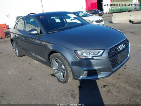 WAUB8GFF3J1041138 — 2018 Audi A3, Левая сторона, фото до ремонта