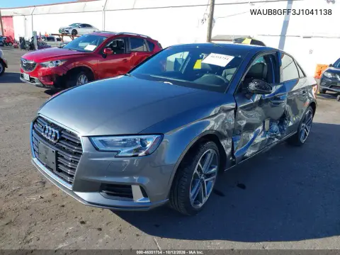 2018 Audi A3 2.0T Premium/2.0T Tech Premium VIN WAUB8GFF3J1041138 фото 3
