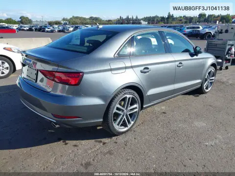 2018 Audi A3 2.0T Premium/2.0T Tech Premium VIN WAUB8GFF3J1041138 фото 5