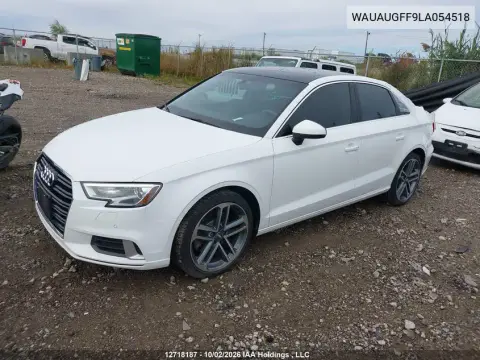 2020 Audi A3 Premium VIN WAUAUGFF9LA054518 фото 3