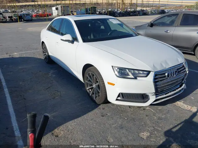 WAUGMAF46KA058255 — 2019 Audi A4 40 Premium/40 Titanium Premium, Передняя часть (Front End), фото до ремонта