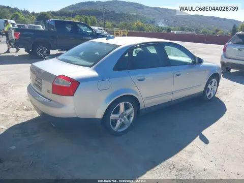 2004 Audi A4 1.8T VIN WAULC68E04A028739 фото 4