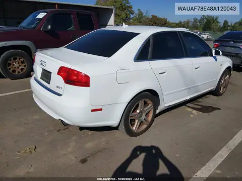 2008 Audi A4 2.0T/2.0T Special Edition VIN WAUAF78E48A120043 фото 5
