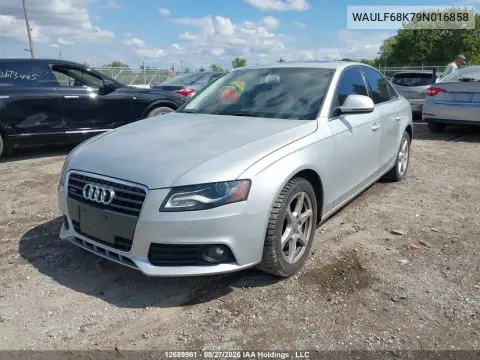 2009 Audi A4 2.0T Standard VIN WAULF68K79N016858 фото 3