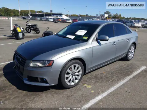 2010 Audi A4 2.0T Premium VIN WAUFFAFL4AN005588 фото 3
