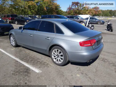 2010 Audi A4 2.0T Premium VIN WAUFFAFL4AN005588 фото 4