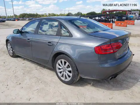 WAUBFAFL4CN011196 — 2012 Audi A4, фото 4 с аукциона IAAI, Задняя часть справа