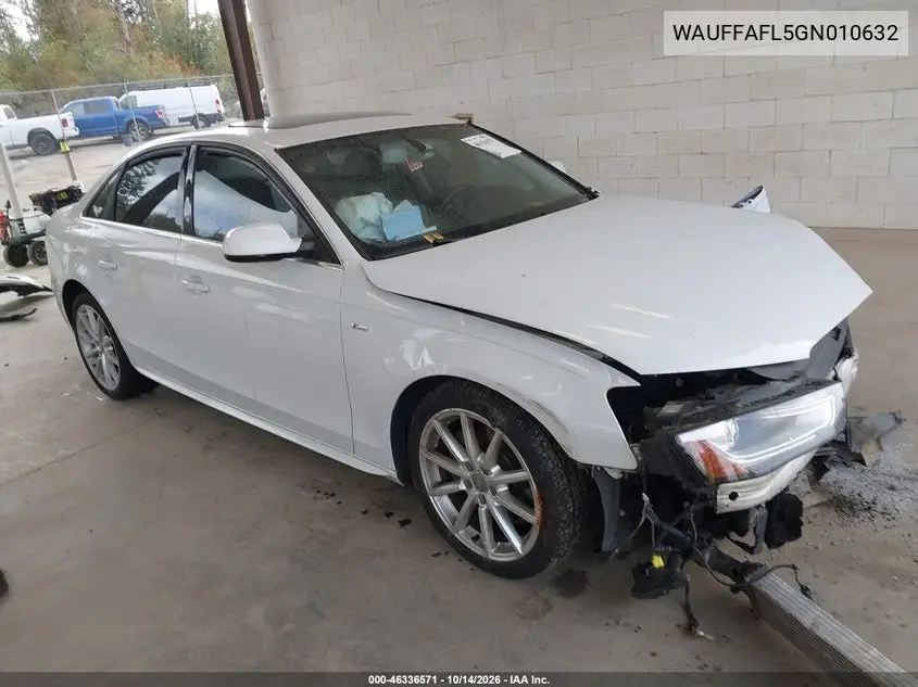 WAUFFAFL5GN010632 Audi A4 2016 — повреждение Передняя часть, фото до ремонта