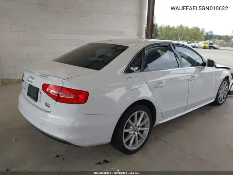 WAUFFAFL5GN010632 — 2016 Audi A4, фото 4 с аукциона IAAI, Передняя часть