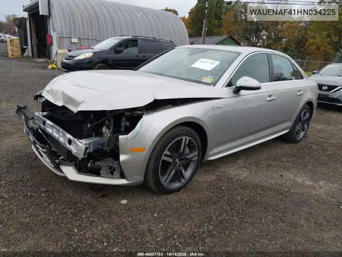 WAUENAF41HN034225 — 2017 Audi A4, фото 3 с аукциона IAAI, Передняя часть