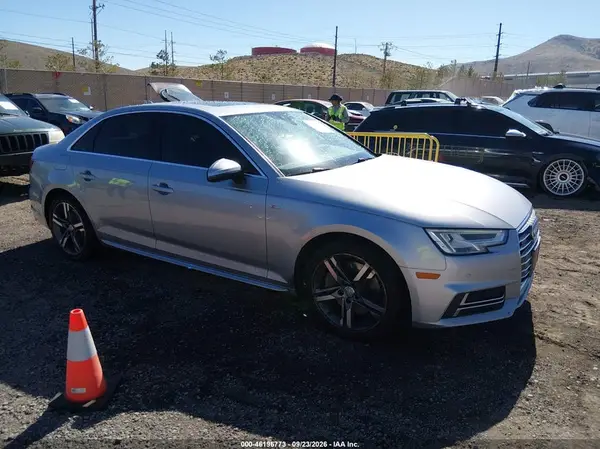 WAUENAF46JA102998 — 2018 Audi A4, Передняя часть слева (Left Front), фото до ремонта