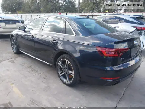 2018 Audi A4 2.0T Premium/2.0T Tech Premium VIN WAUENAF49JN013984 фото 4