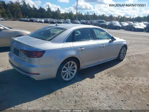 2019 Audi A4 45 Premium VIN WAUENAF46KN019551 фото 5