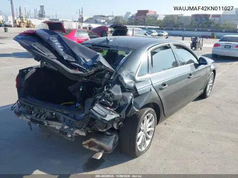 2019 Audi A4 40 Premium VIN WAUJMAF42KN011027 фото 4