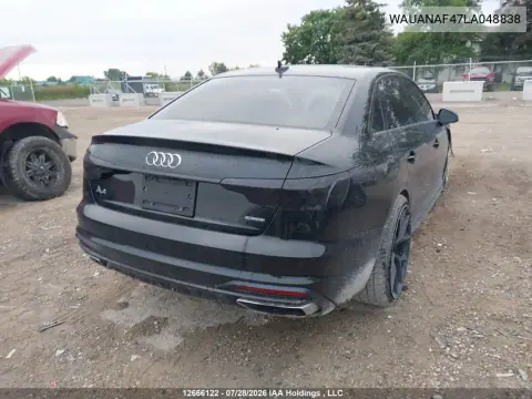2020 Audi A4 Komfort VIN WAUANAF47LA048838 фото 4