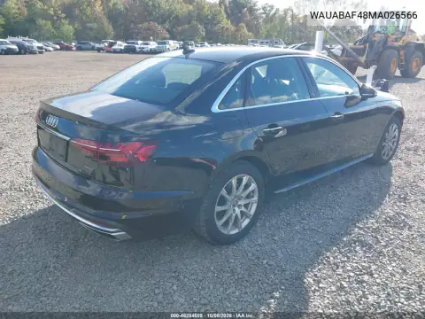 2021 Audi A4 Premium 40 Tfsi Quattro S Tronic VIN WAUABAF48MA026566 фото 5
