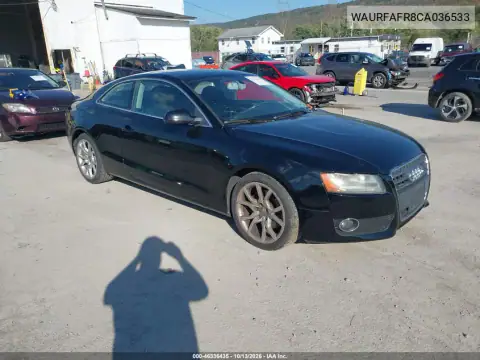 WAURFAFR8CA036533 — 2012 Audi A5, Передняя часть, фото до ремонта
