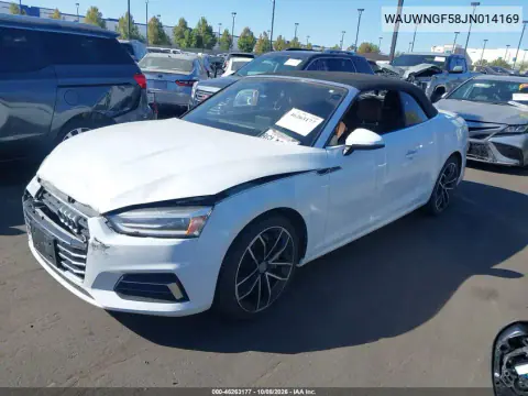 2018 Audi A5 2.0T Premium VIN WAUWNGF58JN014169 фото 2