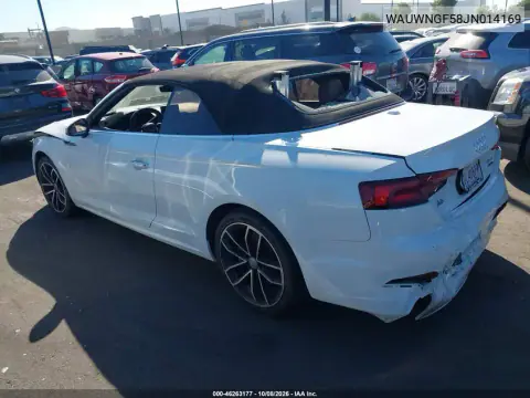 2018 Audi A5 2.0T Premium VIN WAUWNGF58JN014169 фото 3
