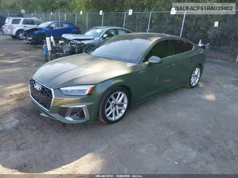 2024 Audi A5 Sportback Premium Plus 45 Tfsi Quattro S Tronic VIN WAUFACF51RA023402 фото 3