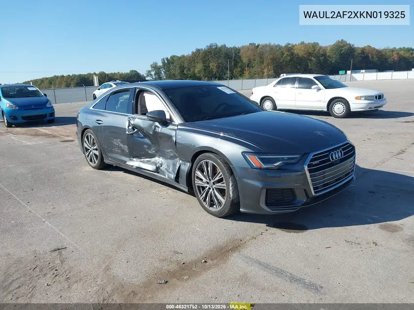 WAUL2AF2XKN019325 Audi A6 2019 — повреждение Боковая часть, фото до ремонта