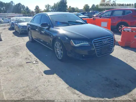 WAURVAFD7BN014411 — 2011 Audi A8, Передняя часть, фото до ремонта