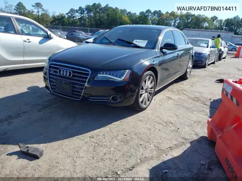 2011 Audi A8 L 4.2 VIN WAURVAFD7BN014411 фото 3