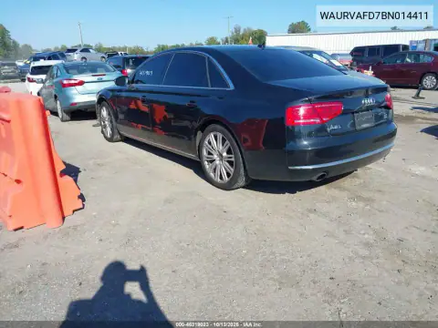 2011 Audi A8 L 4.2 VIN WAURVAFD7BN014411 фото 4