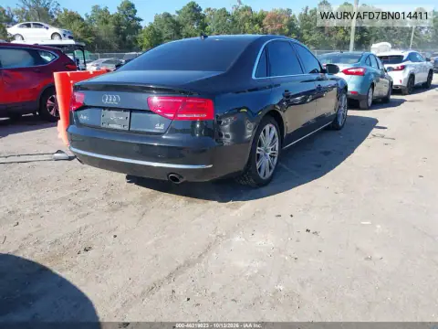 2011 Audi A8 L 4.2 VIN WAURVAFD7BN014411 фото 5
