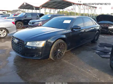 WAU32AFD6FN018213 — 2015 Audi A8, фото 3 с аукциона IAAI, Задняя часть