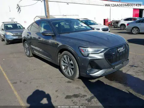 WA12AAGE0MB001439 — 2021 Audi E-Tron Sportback, Левая сторона, фото до ремонта