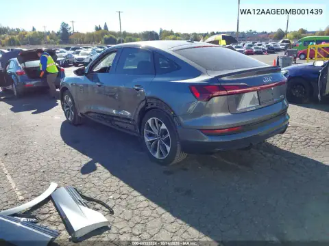 WA12AAGE0MB001439 — 2021 Audi E-Tron Sportback, фото 3 с аукциона IAAI, Боковая часть