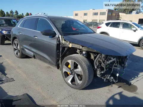 WA1VAAGE6KB006090 — 2019 Audi E-Tron, Передняя часть, фото до ремонта